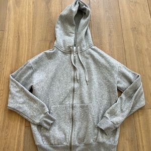 Grey H&M Zip-Up Hoodie. Size XS.